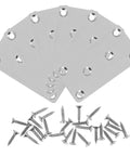 Stainless Steel Furniture Braces Set Flat Straight Brackets For Wood Repair And Fixing Burr Free Finish Stable Support Easy Install