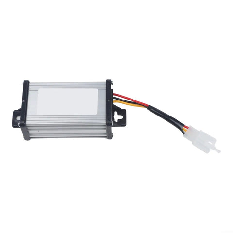 Heavy Duty DC Voltage Step Down Converter Swaps 36V Or 72V Straight To 12V Pulling 120 Watts And Ten Amps For Trucks Boats And Trailers No Sweat With Quick Plug In Setup.