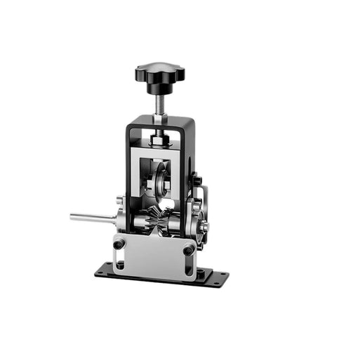 Handy Manual Electric Wire Stripper That Peels Cable Sheathing Fast And Allows You To Knock Out Wiring Fixes Without Breaking A Sweat On Busy Weekend Days, showcasing stainless steel design and hand crank.