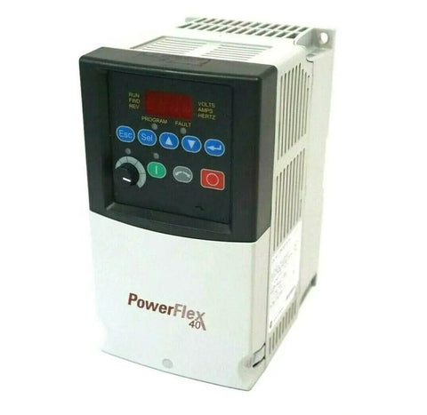 3.7KW 5HP AC Drive VFD Module For Industrial Control 40A Variable Frequency Drive 22B B017N104 front view, black and white metal housing