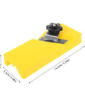 Heavy Duty Abs Edge Trimming Jig For Woodworking Shop Real Deal Hand Planer And Chamfer Attachment, yellow ABS, 14.5cm size.