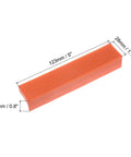 Heavy Duty Magnetic Vise Jaw Covers 5 Inch Nylon Bench Protectors featuring slick grooves with measurements and texture detail.