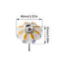 Top Shelf Set Of Four Yellow And White Vintage Ceramic Knobs Highlighting Classic Tapestry Designs For Effortless Kitchen Drawer Pulls And Master Bath Cabinet Upgrades with spade shape and dimensions.