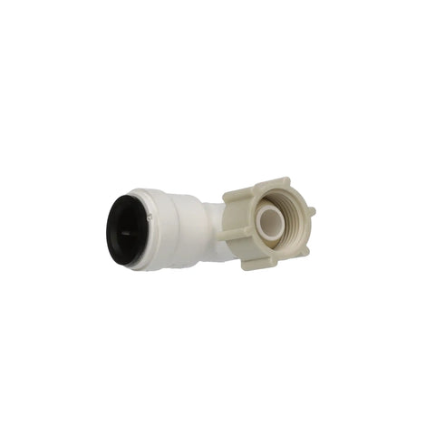 AquaLock Half Inch CTS To Half Inch NPS Female Swivel Elbow For Water Plumbing Lines CPVC PEX CTS Rated Pipe Zero Leak Connection White