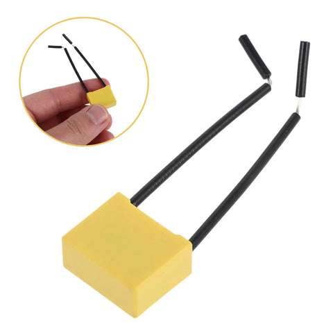 Get Your Hands On 30 Pcs Of High Voltage Microfarad Safety Capacitors With Built In Wire And Plastic Casing for easy electrical repairs.