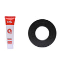 Front Load Washer Tub Bearing And Seal Kit Compatible With Whirlpool W10004170 And Maytag Seals featuring grease tube and black seal.