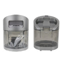 Replace One Cleaning Water Tank Component For Floor Cleaning Machine Quick Swap In Seconds No Fuss Easy Install Keeps Filtration Solid And Hygienic Reliable Daily Use Fits Most Models clear gray plastic tank, front and back view