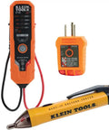 Voltage Test Kit With AC DC Tester, GFCI Outlet Tester And Non Contact Test Pen, 3 Piece, Built For 12 To 240 VAC And 1.5 To 24 V DC