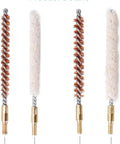 Air Rifle And Pistol Barrel Cleaning Kit For.177 And.22 Calibers, Copper Brush Set with cotton tips shown