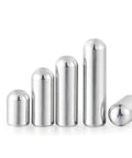 Heavy Duty Stainless Steel Round Head Cylindrical Dowel Pins Set, 304 Grade Locating Pins in metric sizes, group of five pins