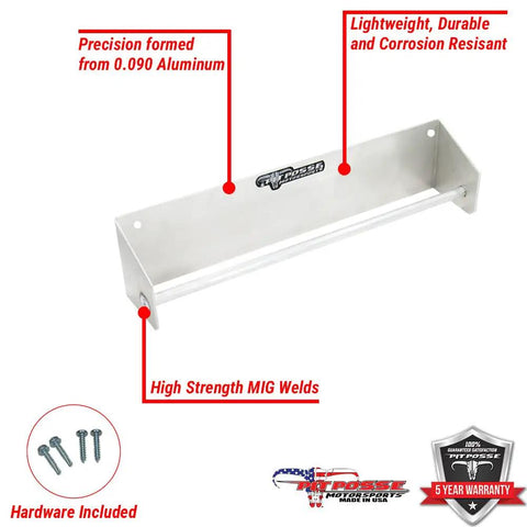 Trailer Garage Aluminum Cabinet Organizer Kit USA Made All In One Workbench Storage side view with aerosol can shelf
