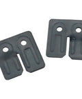 Top Shelf Table Leaf Hardware Kit Featuring Built Tough Leveling Buckles And Eight Rust Resistant Screws For Dining Furniture Reinforcement and Drawer Fastener No Sweat Setup, showing two black steel table leaf locks.