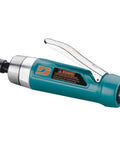 Heavy Duty Straight Line Die Grinder 1 Hp 18000 Rpm Gearless Motor With Rear Exhaust And Multi Collets side view, showing detail of collet and trigger