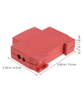 Heavy Duty Four Pack Fire Extinguisher Protective Housing With A Quick Snap Install And Slick Aerosol Shield, red plastic dimensions 2.99x2.55x0.71 in.