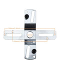 4 Inch Universal Light Fixture Crossbar With 360 Degree Rotation Swivel Cross Shaped Lighting Crossbar Kit With Screws And Nuts For Easy Peasy Ceiling Mounts And Electrical Installations, metal crossbar with 100mm and 70mm slots