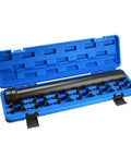 Open storage case of 13 Piece Car Chassis Repair Wrench Kit For Steering And Chassis Maintenance Heavy Duty Steel Tools