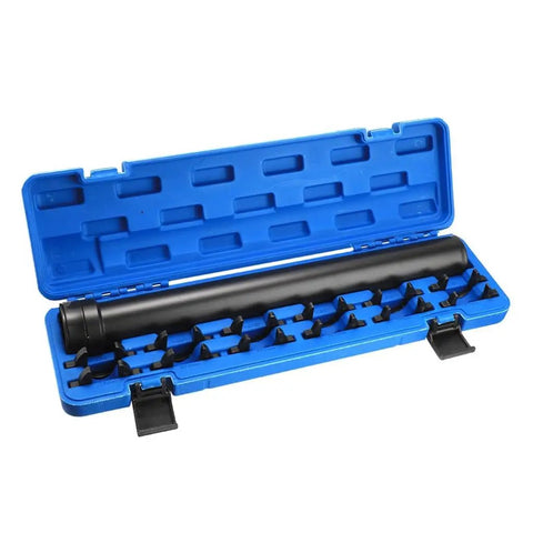 Open storage case of 13 Piece Car Chassis Repair Wrench Kit For Steering And Chassis Maintenance Heavy Duty Steel Tools