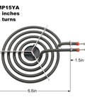 MP15YA 6-inch electric range burner coil for Porcelain Drip Pan Replacement Set For 6 And 8 Inch Electric Range Burners