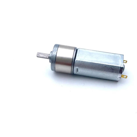 Super Cool 12V DC Gear Motor Tiny Micro Torque Powerhouse For Robot Builds And DIY Projects With Stable Reliable Energy Efficient Performance You Need Today, compact silver motor side view.