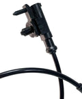 Close-up of ABS sensor for Front Wheel Bearing And Hub Assembly 6 Lug With ABS For 4WD Vehicles Fits Chevy Silverado Suburban Tahoe