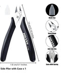 Side pliers from 15 Piece Must Have Basic Hobby Tool Kit for Model Building Gunpla and 3D Printing with blade cap and anti-slip grip.