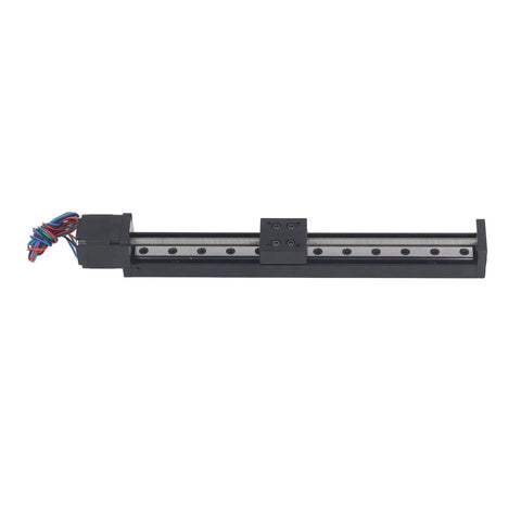 Rock Solid High Precision Linear Rail Guide Slide Actuator Featuring A Dead Smooth 200Mm Stroke And Dependable T6x4 Screw Drive For Custom Cnc Sliding Tables Alongside Multi Axis Gantry Builds, front view.