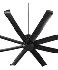 Proxima 72 Inch Noir Patio Ceiling Fan delivers a tight smooth breeze with wide black blades, perfect for outdoor cooling.