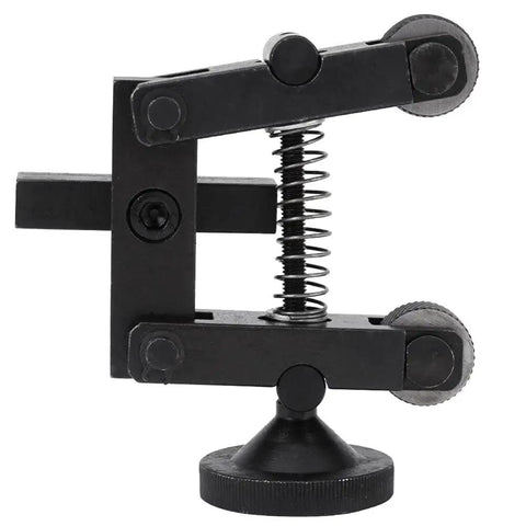 Mini Lathe Knurling Tool Holder With Adjustable Shank And Wheel Kit, close-up of linear knurl tool attachments, 45 steel frame.