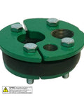 4 Inch Cast Iron Well Seal Cap With Split Top Plate And 1 Inch Drop Pipe For 4 Inch Well Casing Easy Install Workhorse Heavy Duty