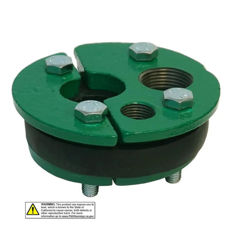 4 Inch Cast Iron Well Seal Cap With Split Top Plate And 1 Inch Drop Pipe For 4 Inch Well Casing Easy Install Workhorse Heavy Duty