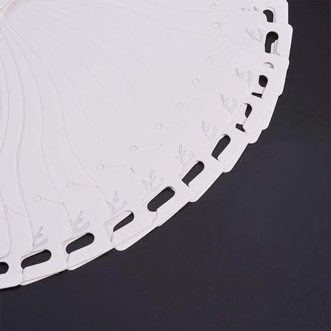 Anklet Display Card Kit With 120 White Blank Jewelry Cards And 120 Clear Self Sealing OPP Bags For Home Biz Store Display 6x2 Inch Cards And 9x2 Bags