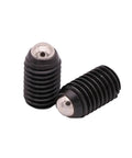 Top Shelf Stainless Steel Spring Ball Plungers Loaded With Hex Drive Snappy Locking Action M8 X 30mm Precision Set Screws for heavy duty use.