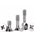 M2.5x12mm Captive Screws With Cross Recess Countersunk Flat Head Stainless Steel 20 Pack for Metal Panels and Enclosures
