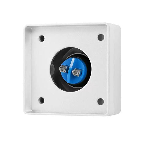 Heavy Duty Push To Exit Button For Access Control Systems With Built To Last Aluminum Alloy Exit Switch And NO COM Output Ideal For Office And Home Security 52mm By 52mm side view