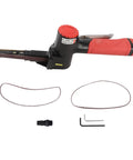 Jauarta 1/4 Inch Pneumatic Air Belt Sander High Speed 20K RPM Handheld Grinding Machine with bands and accessories.