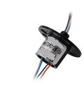 Slip Ring Rotary Joint For Stage Lights, Pro Grade High Speed Ball Bearing Electrical Slip Ring 4 Way with wires visible
