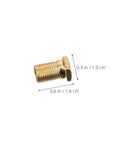 Gold Alloy Guitar Tuning Machine Mounting Hardware Kit Hex Nut 0.6 in size for secure fitting on acoustic electric guitars.