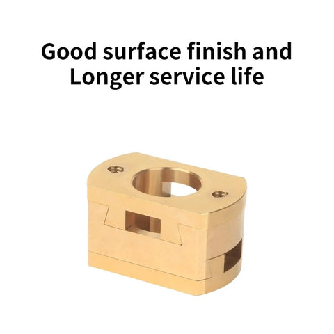 Upgrade Your 3D Printer With These Cool Oldham Couplers For V2 Cr10 And Cr10s Machines Featuring A Snazzy Z Axis Brass Linkage That Smoothly Connects T8 Screws For Hot Bed Builds Made For Fast Printing Vibes. Brass Oldham coupler for CR10 Z axis T8 lead screw