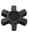 Solid Type Flexible NBR Rubber Spider Center Insert For L Jaw Couplings L110 Fit, Rugged Heavy Duty Vibration Dampening, Durable Black 4 Pack, Precision Machined, Shock Absorb, Ideal For Industrial Equipment