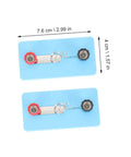 Two blue bases with screw terminals from 8 Piece Lamp Socket Science Experiment Kit for DIY Light Bulb Holders and Electromagnet Projects