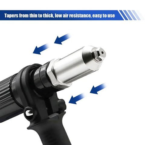 Cordless Rivet Gun Tool Kit With Four Rivet Heads 2.4mm 3.2mm 4.0mm And 4.8mm, riveter nut insert attachment close-up