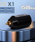 Portable black tattoo battery for Wireless Tattoo Pen Kit For Beginners With 10 Needles And 7 Ink Colors