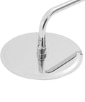 Close-up of the stainless steel base of the Wall Mounted Shower System 10 Inch Rainfall Shower with Handheld Spray.