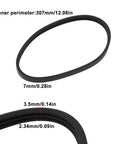 Heavy Duty 3PJ 307MM V Ribbed Drive Belt Two Pack For Power Tools And Small Appliances featuring measurement details.