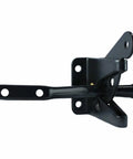 Built Tough Single Sided Wood Fence Gate Latch With Straight Up Rustproof Marine Coating side view showing heavy duty zinc steel construction.