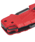 Fastback Compact Folding Knife Set Two Pack Red And Black Six In One Folding Utility Knives Workhorse with metal body