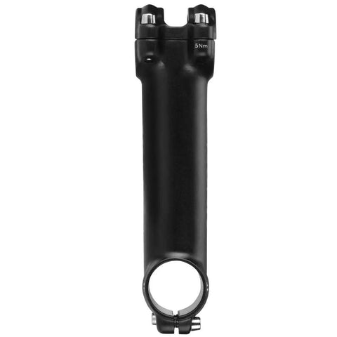 7 Degree Rise 31.8mm Bike Stem 130mm for mountain road BMX bikes with ergonomic riding position, fits 31.8 handlebar, black finish