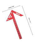 Dead On Aluminum Center Scriber Marking Gauge Wheel For Slick Woodworking Line Scribing And 45 Degree Angle Layouts In Professional Carpentry Workshops, red aluminum design, 9 cm size.