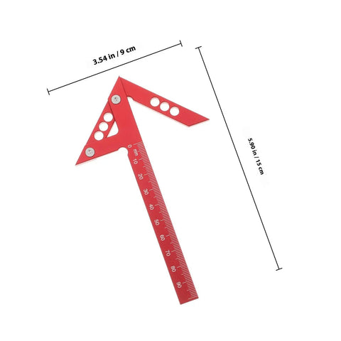 Dead On Aluminum Center Scriber Marking Gauge Wheel For Slick Woodworking Line Scribing And 45 Degree Angle Layouts In Professional Carpentry Workshops, red aluminum design, 9 cm size.