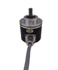 RS422 12 Bit Multiturn Absolute Rotary Encoder with 4096 Max Turns Rugged Workhorse Industrial Grade Position Sensor in front view